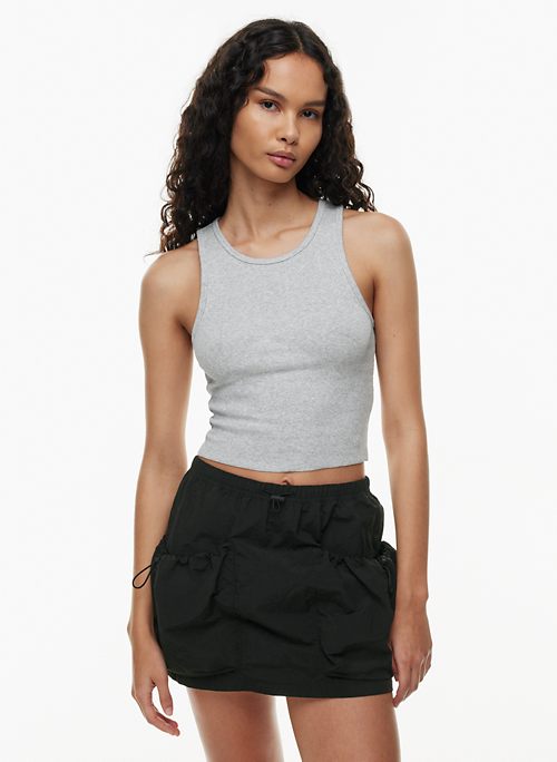 Women Basic Seamless Slim Fit Longline Undershirt Spaghetti Camisole Tank  Top with Adjustable Straps (Dark Rust, SM) 