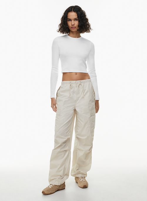 Zquehuo Women Capris High Waist Trousers Comfortable with Pockets Wide Leg  Solid Color Loose Casual Pants Small Beige at  Women's Clothing store