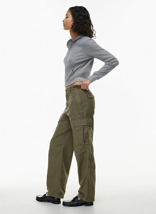 HAPPILY GREY cotton Cargo Pants Trousers women's size small blue utility  pants