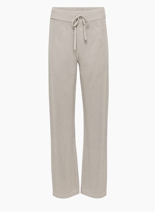 Wide-Leg Slit Sweatpants - Grey Melange - ARKET