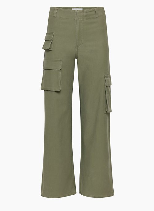 PICTURE CARGO PANT - Sateen high-waisted cargo pants