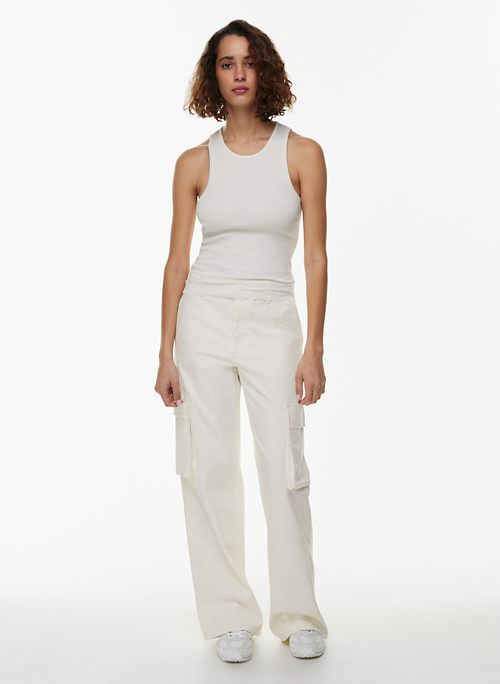 Wearables Women Ivory Casual Pants XL - Helia Beer Co