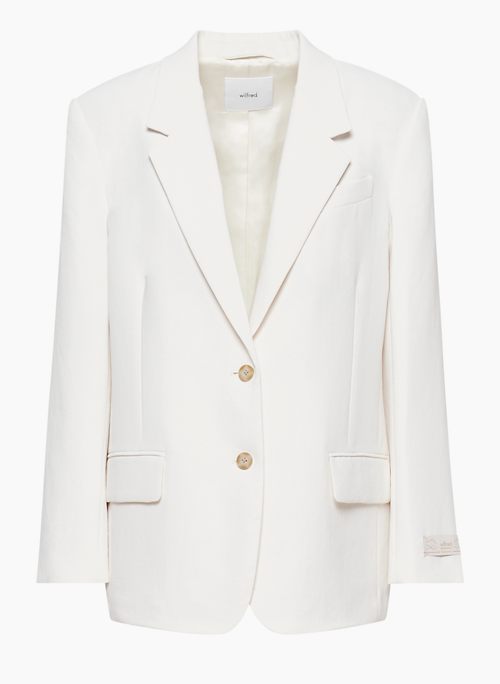 FRANCIS BLAZER - Relaxed single-breasted crepe blazer