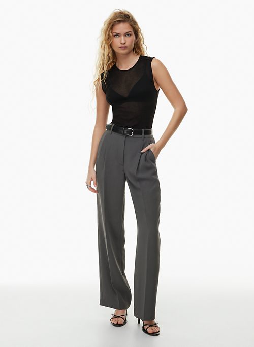 Buy Forever New Black Georgia High Waist Pants for Women Online @ Tata CLiQ