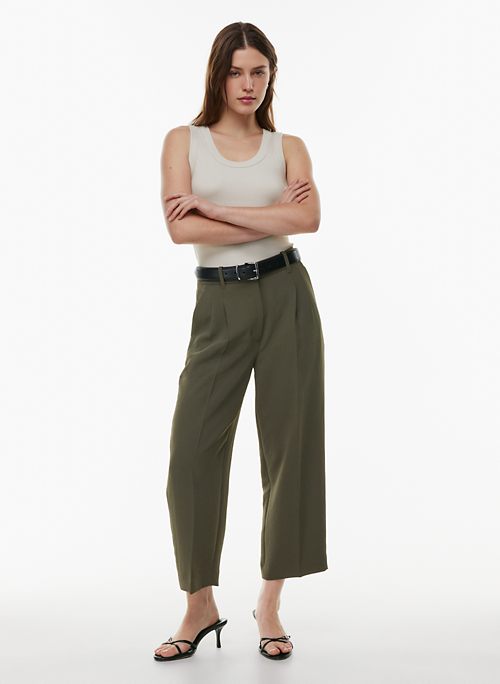 Flared Pants - Buy High Waist Green Pants For Ladies At Online