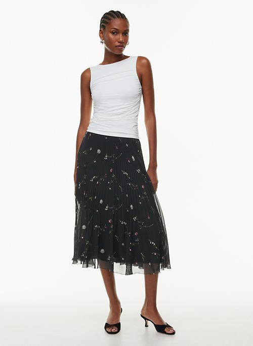 WOMEN'S CHIFFON PLEATED SKIRT