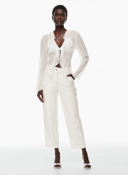 New Command Pant (Shiitake, 4) with Sculpt Knit Deep V Tank (Matte Pearl,  XS) better with Marta Button-Up or jean jacket for girls day wine tour? :  r/Aritzia