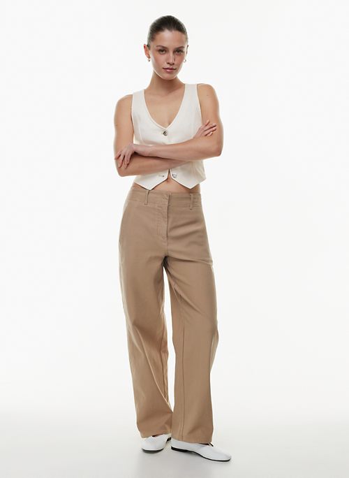 Cintas Susan Fit Womens Work Uniform Pants Size 12 TL Tall Beige Tan Khaki  New