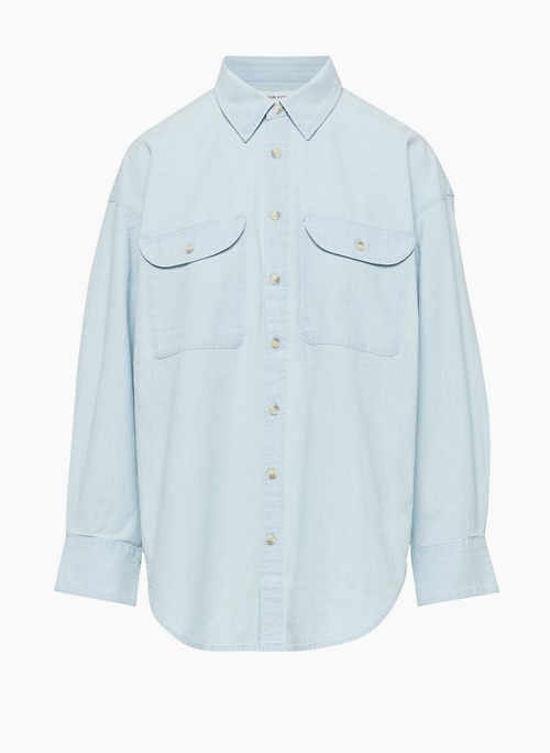 Denim Forum THE '90S CHAMBRAY DENIM SHIRT | Aritzia CA