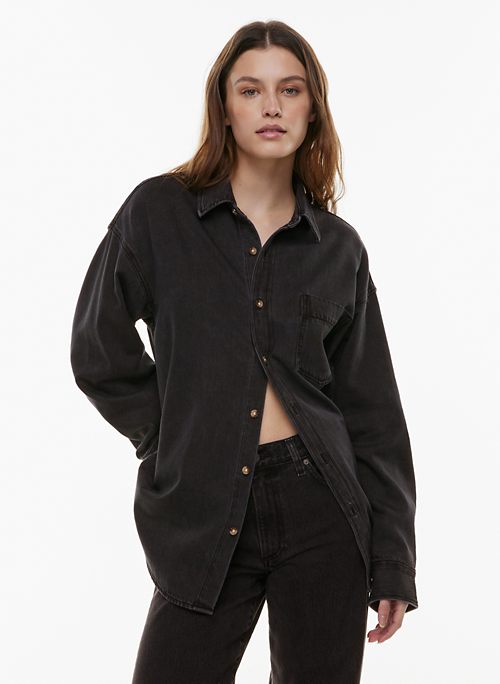 Daytrip Turtleneck Tunic Top - Women's Shirts/Blouses in Black