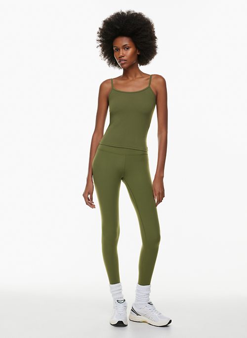 Stretch Garments Light Green Adults Athletic Fit Leggings With