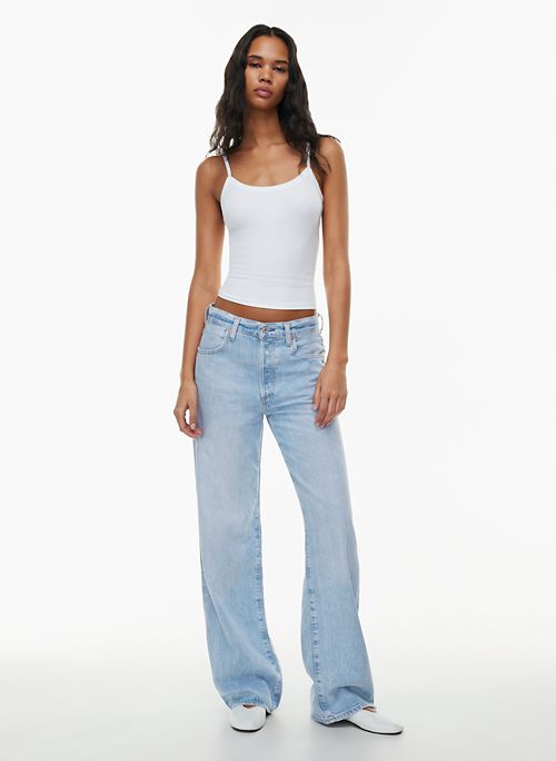GREAIDEA Mid Rise Barrel Jeans for Women Wide Leg Mid Waist Cropped Denim  Pants Y2k Baggy Boyfriend Jeans with Pockets Indigo at  Women's Jeans  store