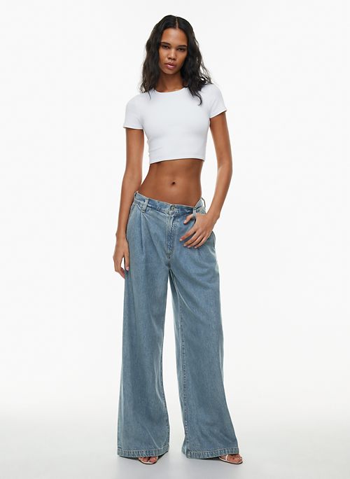 Yitimuceng High Waisted Jeans for Woman 2022 Wide Leg Pants Denim