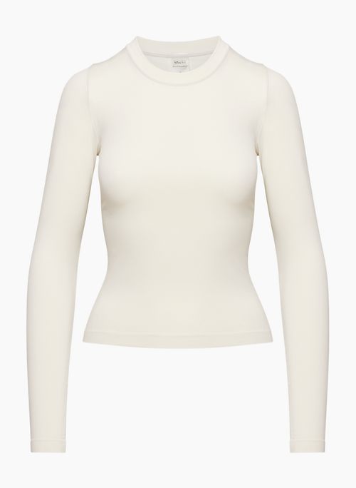 Womens Long Sleeve Turtleneck T-Shirt Solid Color Slim Fit Crop