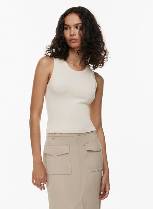 Sunzel Womens Ribbed Tank Tops, Seamless Crop Top, Long Basics Camisole  Shirts