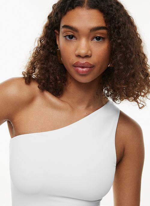 contour one-shoulder cami tank