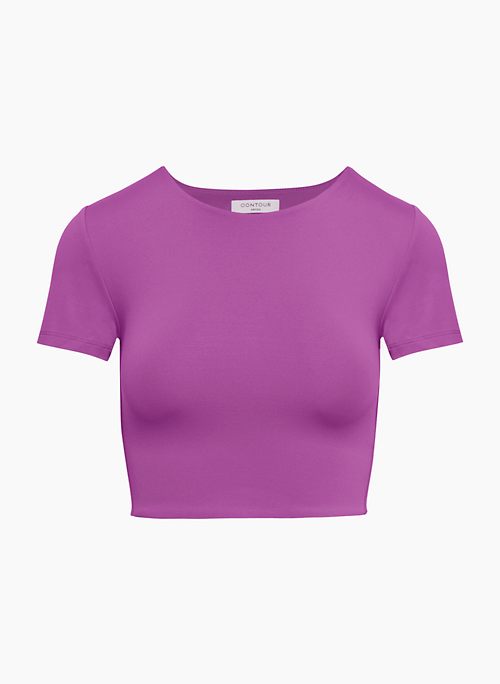 NWT Balance Collection Purple Long Sleeve Activewear Top Criss-Cross  Neckline M