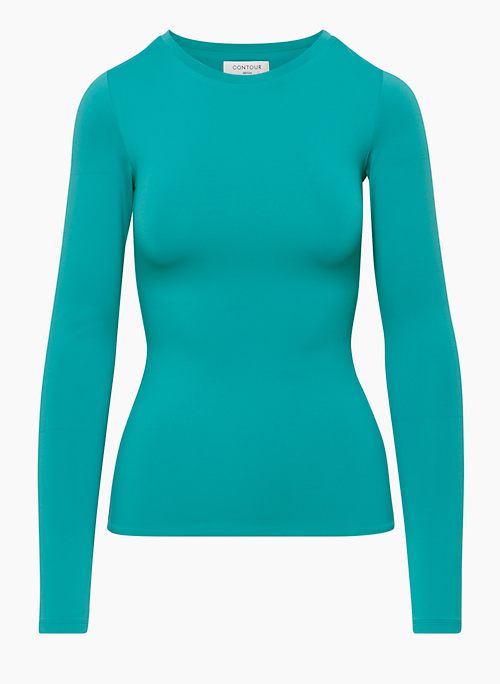 First Thing Waffle Knit Top In Light Teal • Impressions Online Boutique