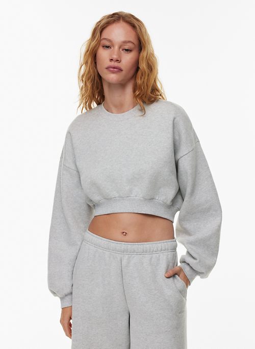 Grey Cropped Sweatshirts & Hoodies for Women