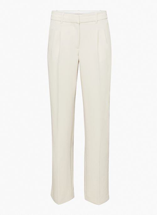 THE EFFORTLESS PANT™ LO-RISE - Low-rise wide-leg relaxed pleated trousers