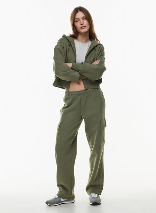 Yinanstore Women Plush Lined Sweatpants, Green Ladies Thermal Lightweight  with Pockets Fleece Pants Drawstring Jogger Pants for Running Fall , Large  