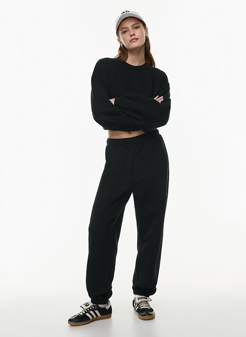 Women's Black Jogger Pants, Size L