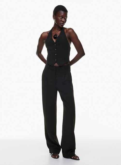 Black High-waisted Pants for Women