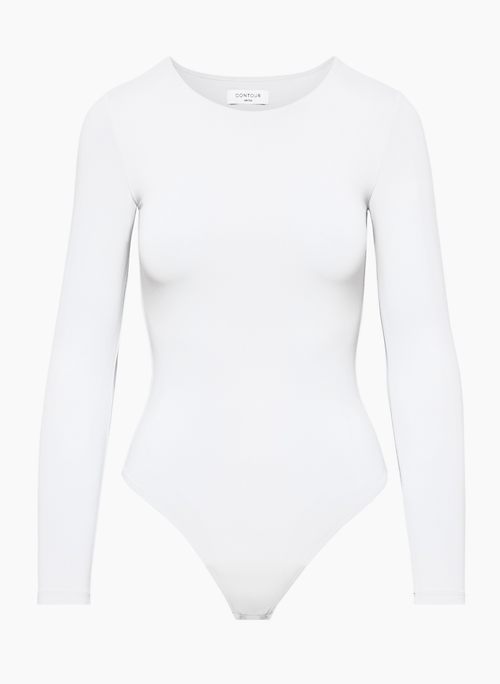 Elegant Bodysuits for Women, White Body Shirt, Long Sleeves Spring