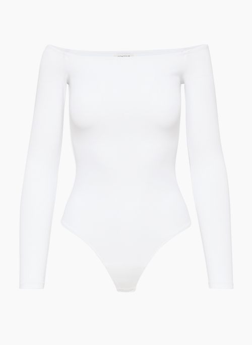 Cotton Longsleeve Bodysuit - White – BOA