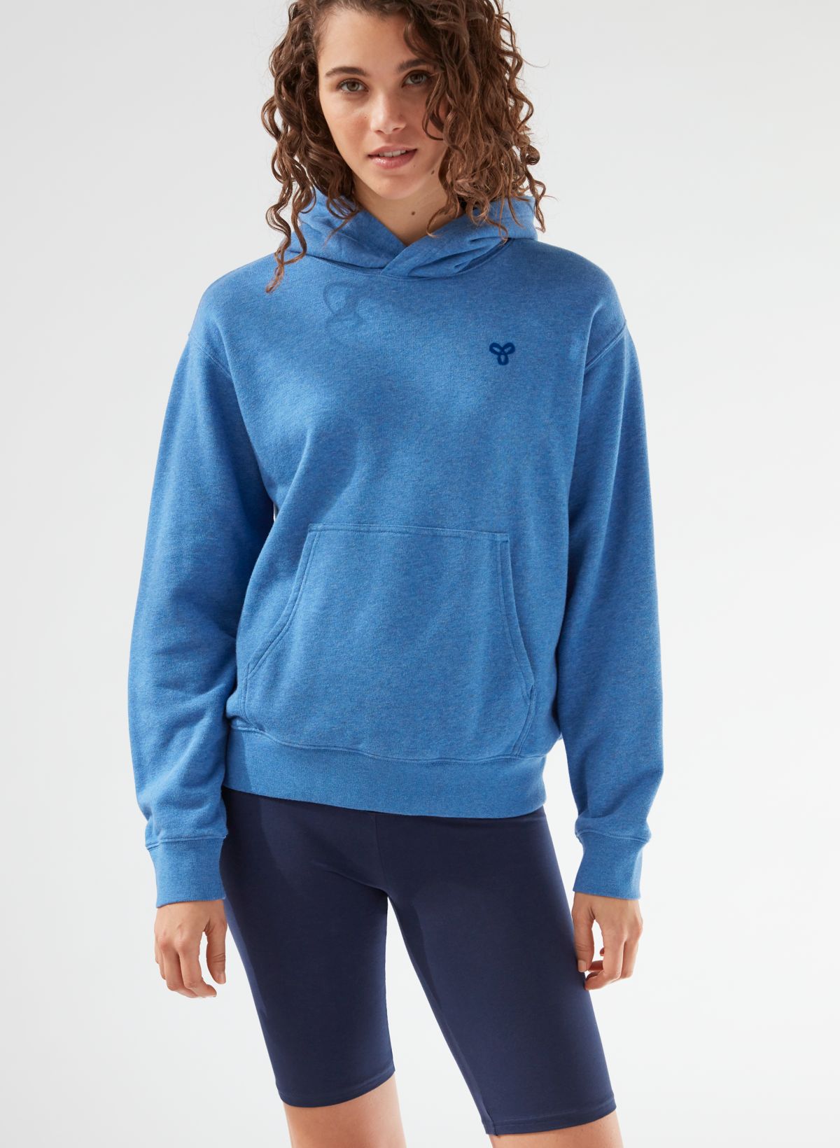 Tna Aritzia Women's The Iconic Hoodie in Light Blue Size XSMALL