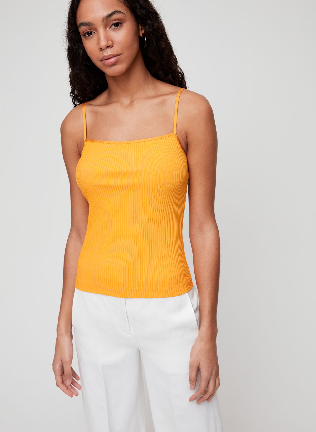 aritzia yellow top