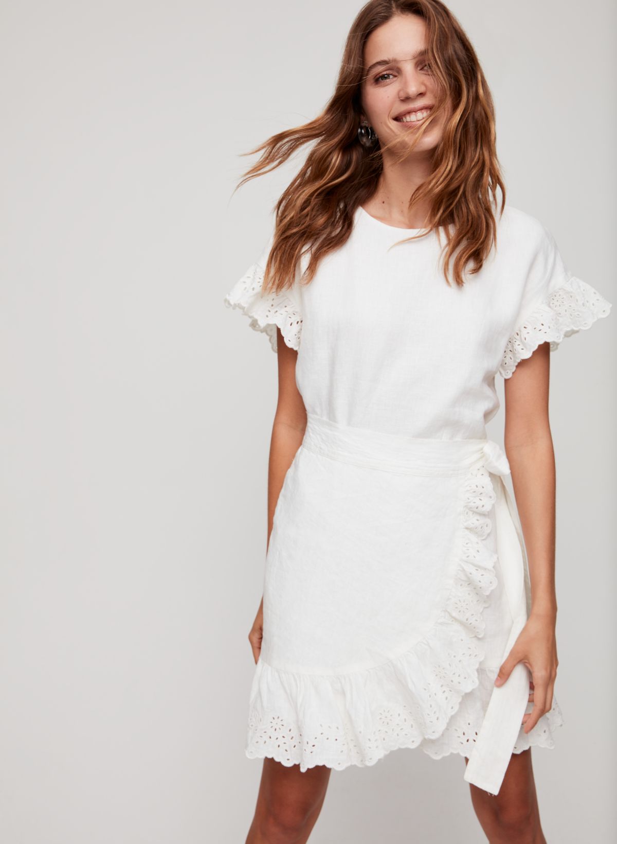 Aritzia clearance ruffle dress