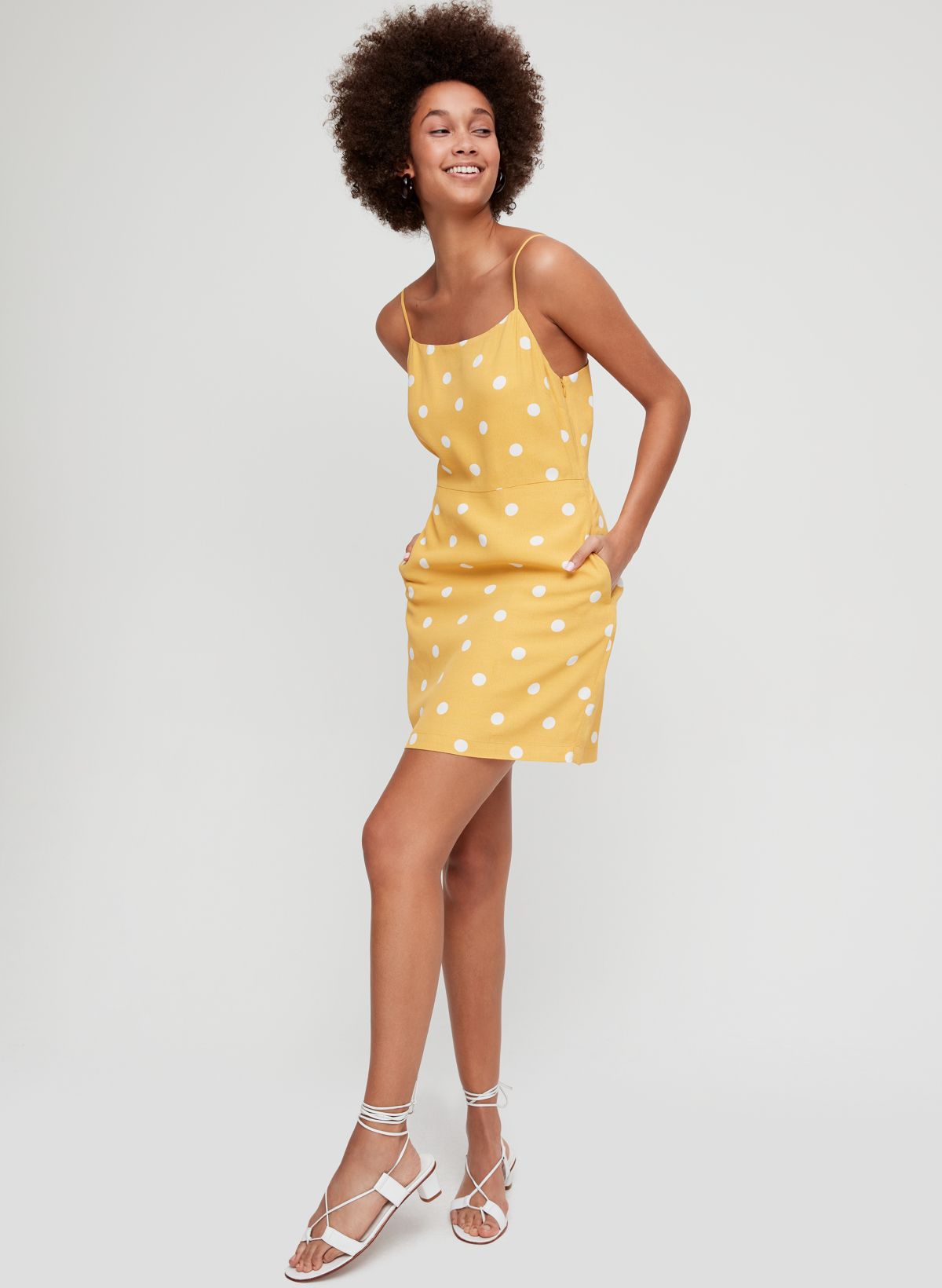 Aritzia polka dot store dress