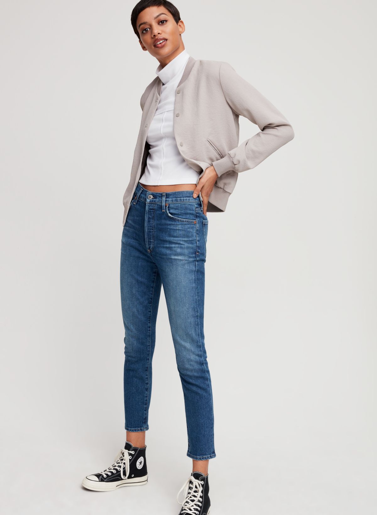 Olivia crop best sale high rise slim