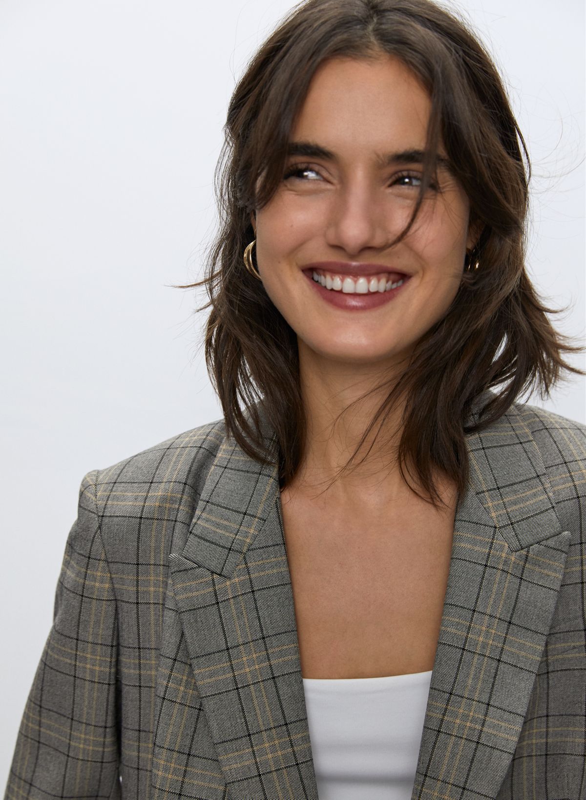 Aritzia plaid blazer sale