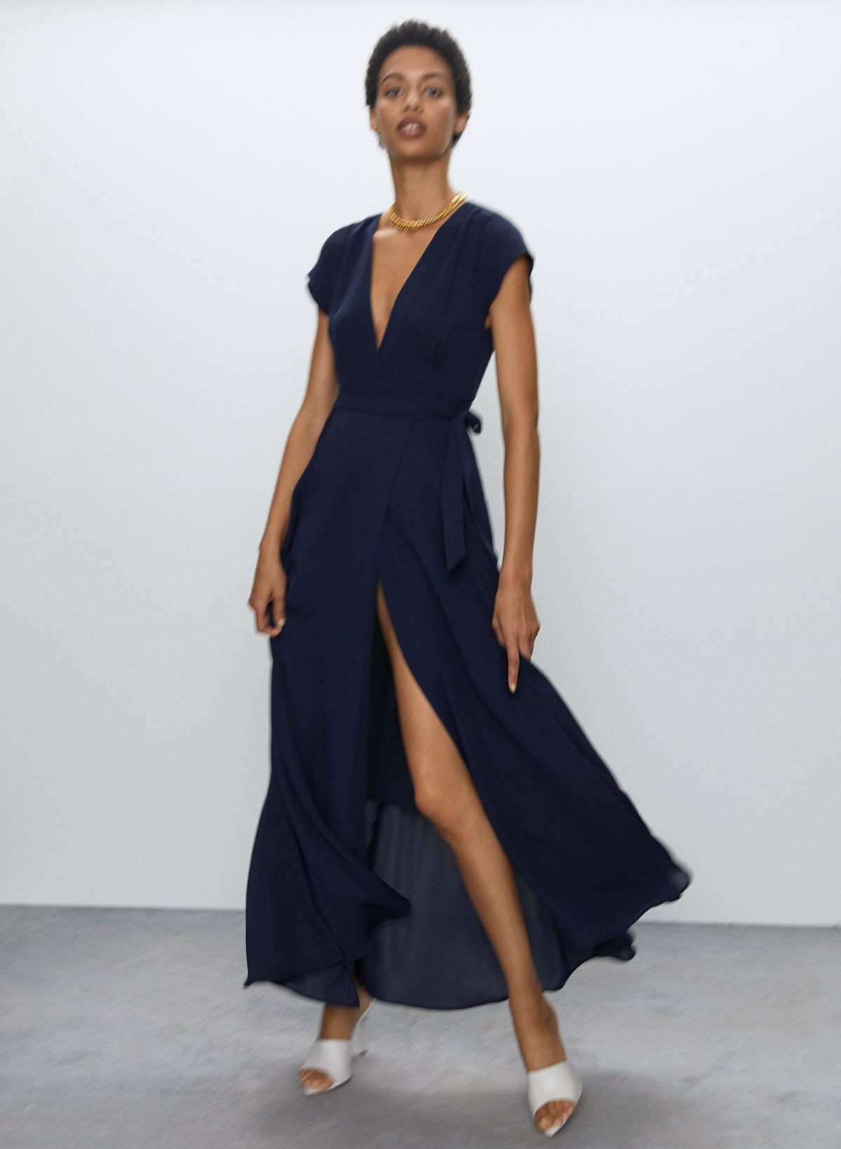 Aritzia shop navy dress