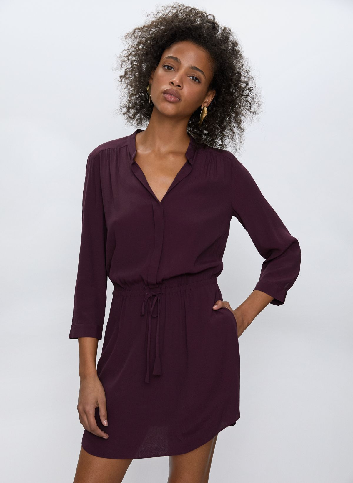 Babaton by 2025 aritzia purple dress