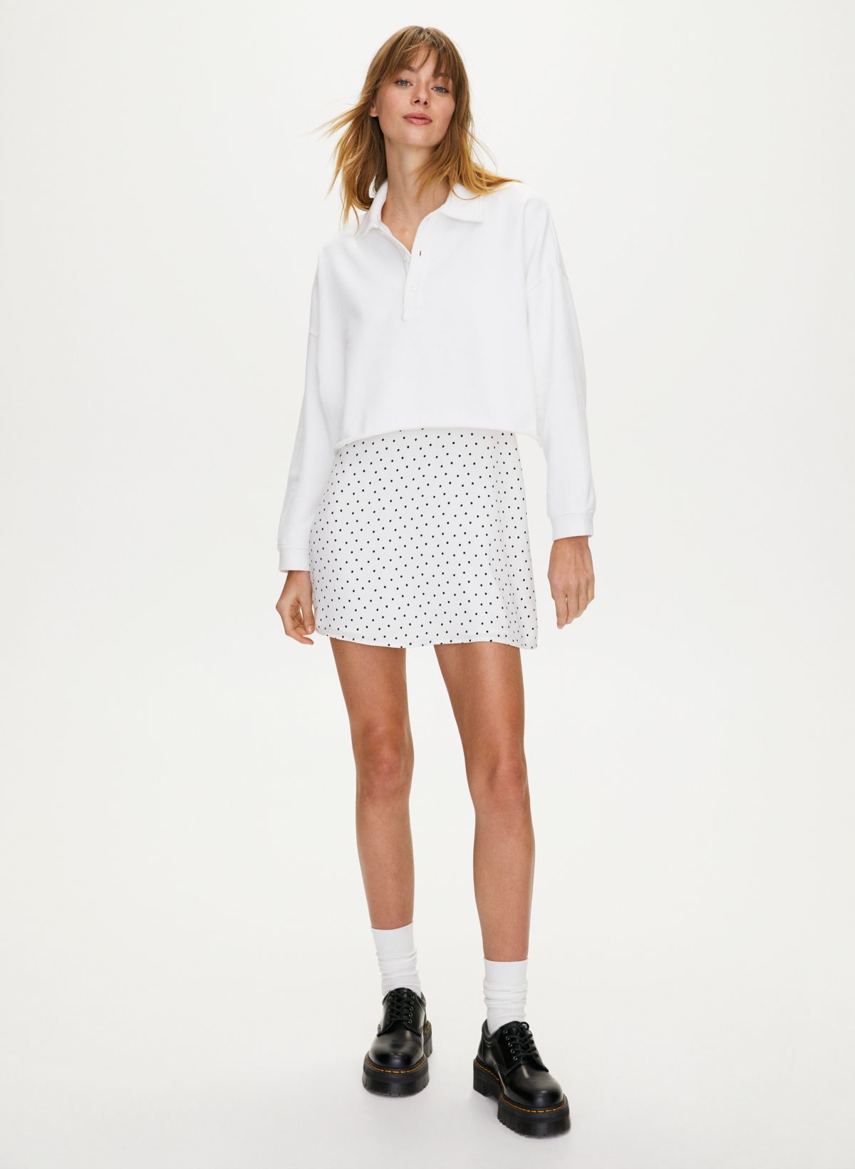 Sunday Best CROPPED FLEECE POLO | Aritzia CA