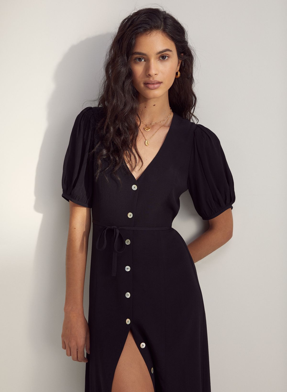 Aritzia button front clearance dress