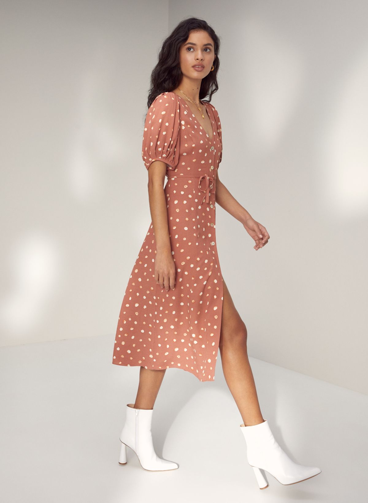 Aritzia polka dot sales dress