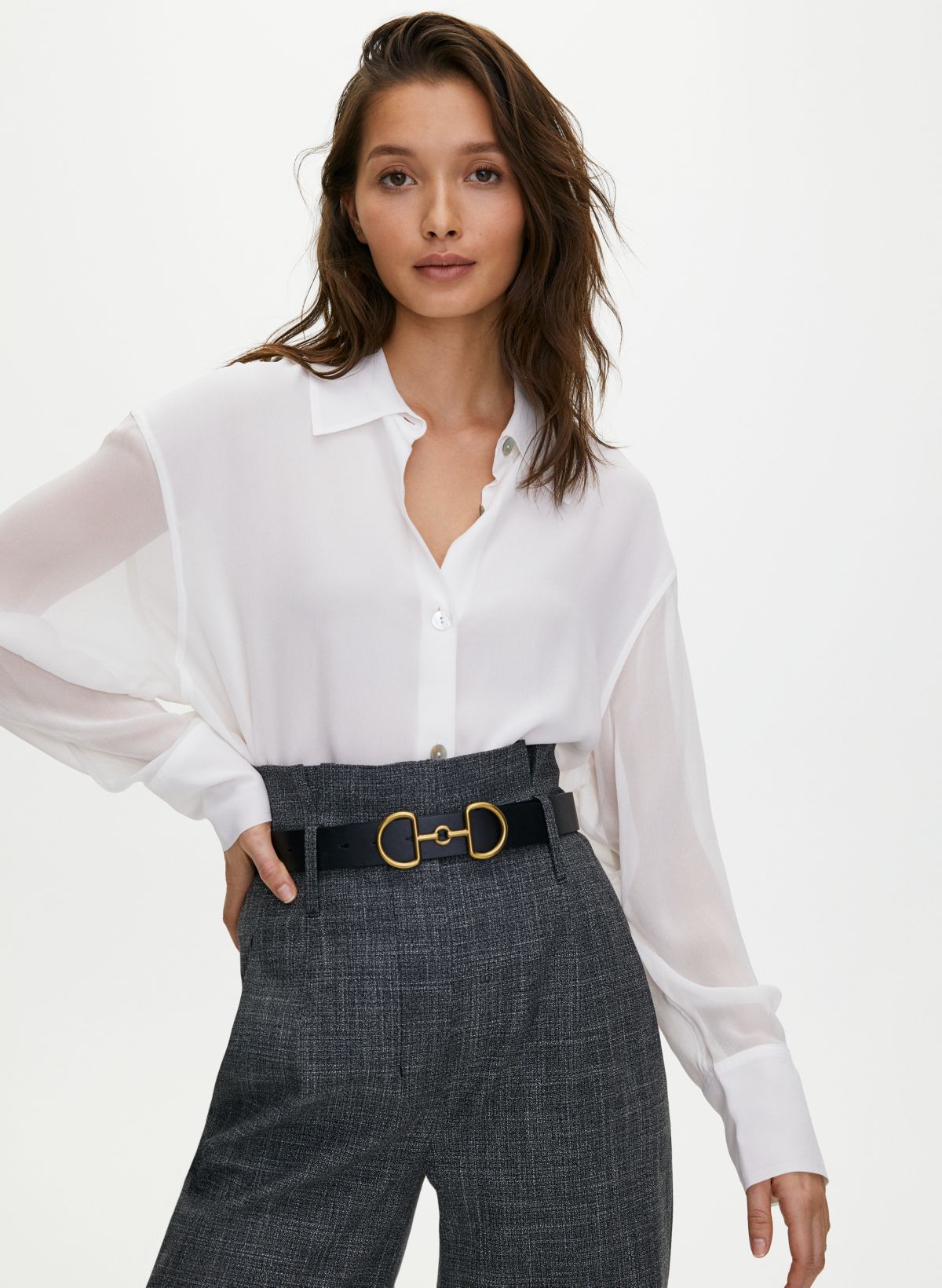 Frame Buckle Belt in Black – Victoria Beckham US