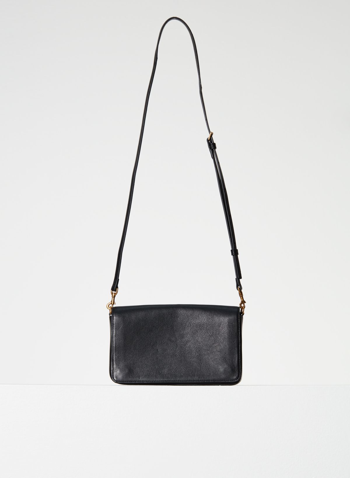 Leather Flap Crossbody Bag