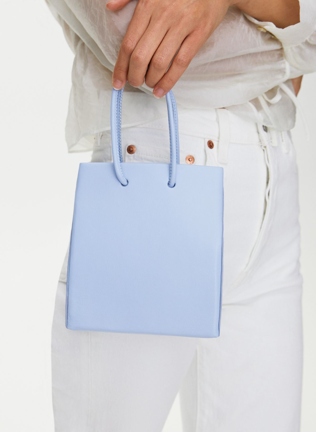Auxiliary LEATHER SHOPPER BAG