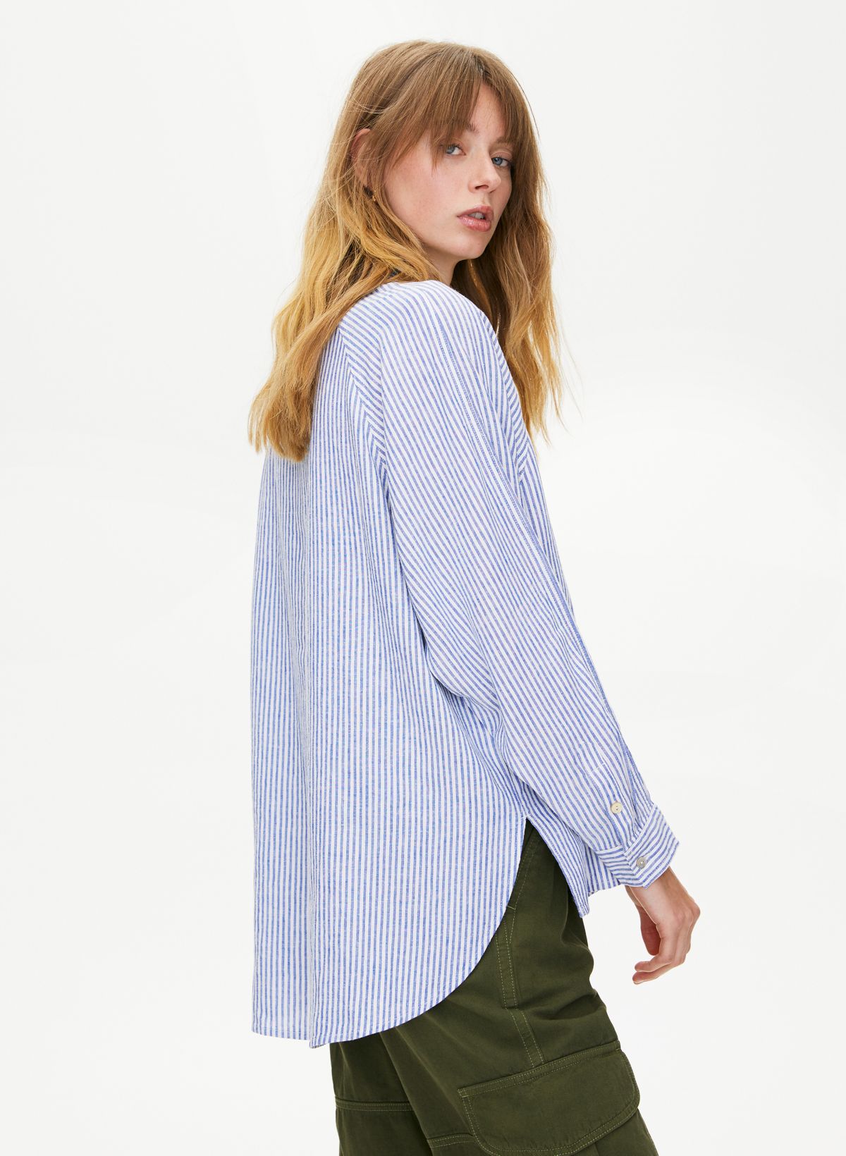 Wilfred Free BOYFRIEND BUTTON-UP SHIRT