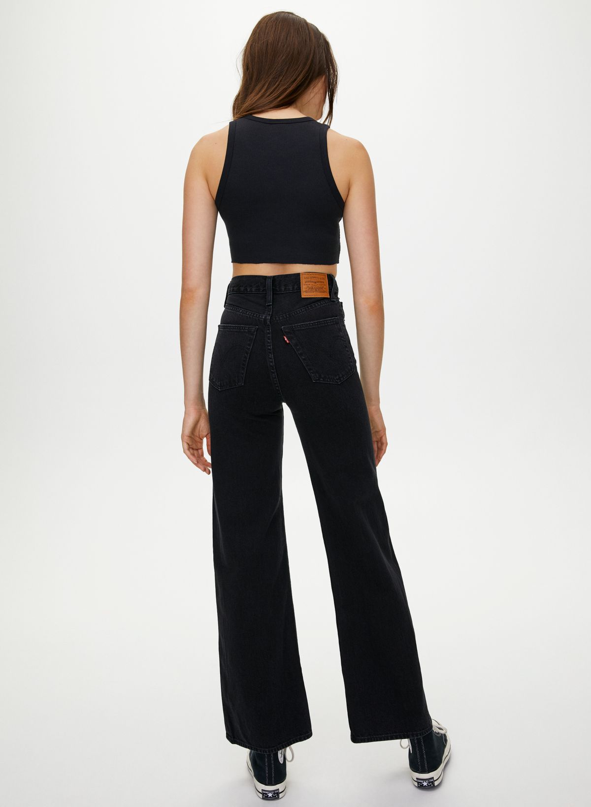 levi's ribcage wide leg jeans