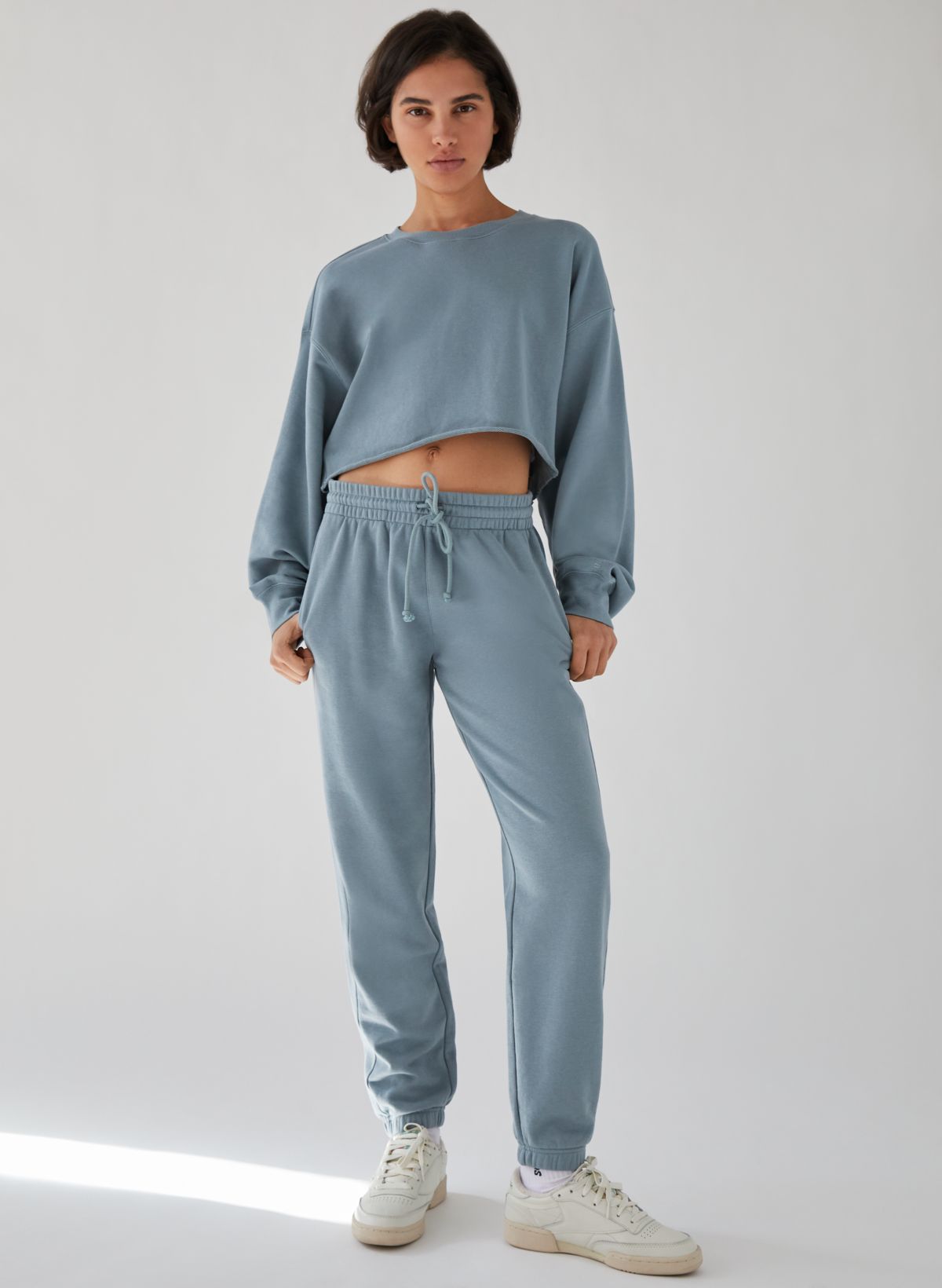 Tna AIRY FLEECE BOYFRIEND CROPPED SWEATSHIRT