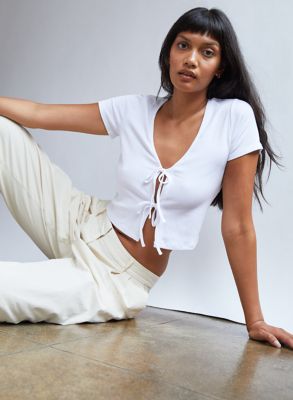 aritzia tie up top