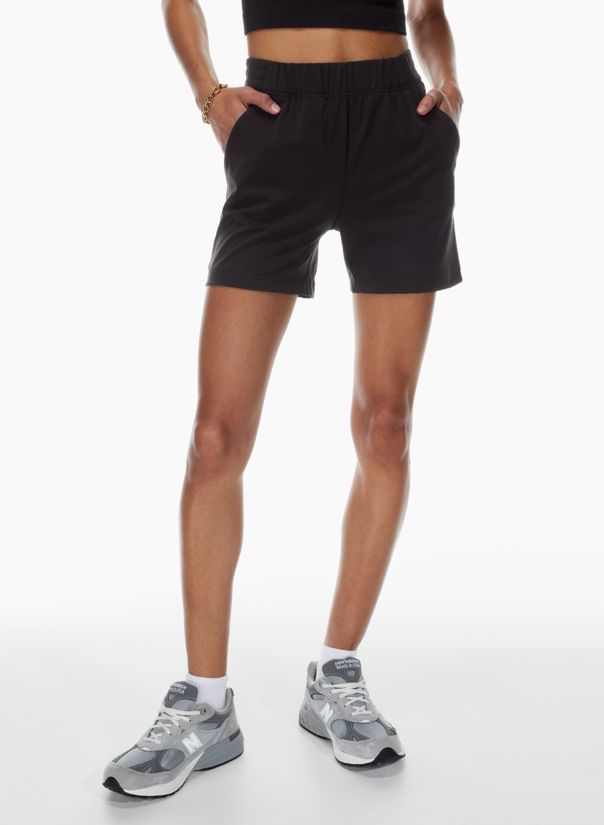 TENJOY Men's Running Shorts Gym Athletic Workout Shorts for Men 3 inch  Sports Shorts with Zipper Pocket Black Medium