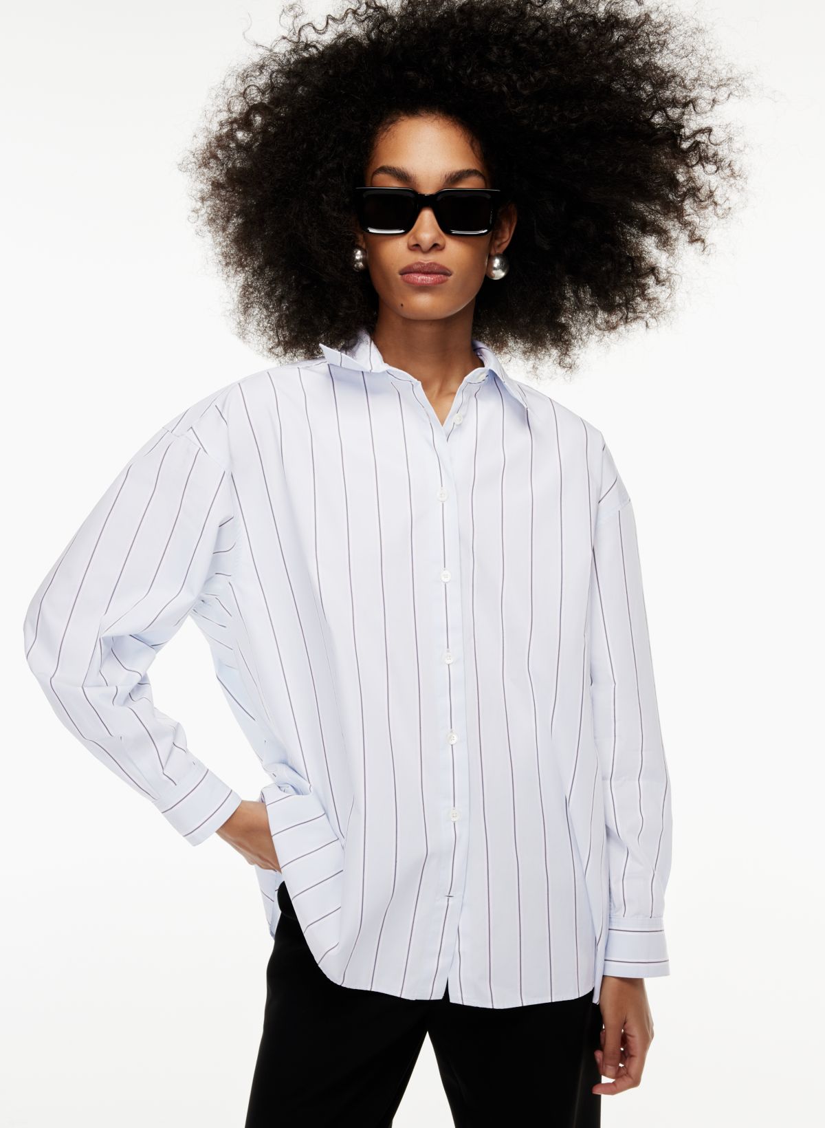 New Era Statement White Stripe Oversized T-Shirt