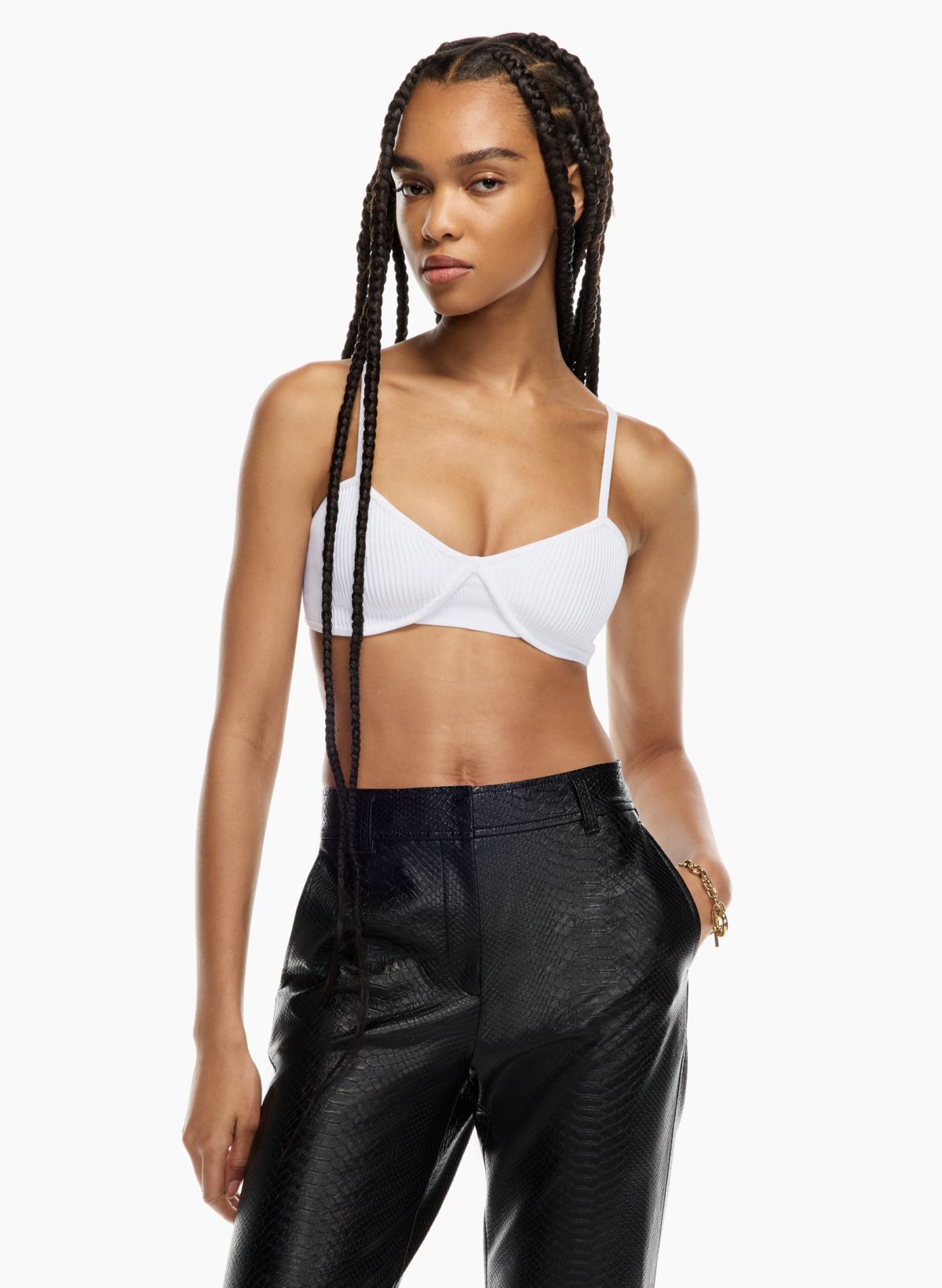 Satin Sculpt Bra Top Black – Murmur